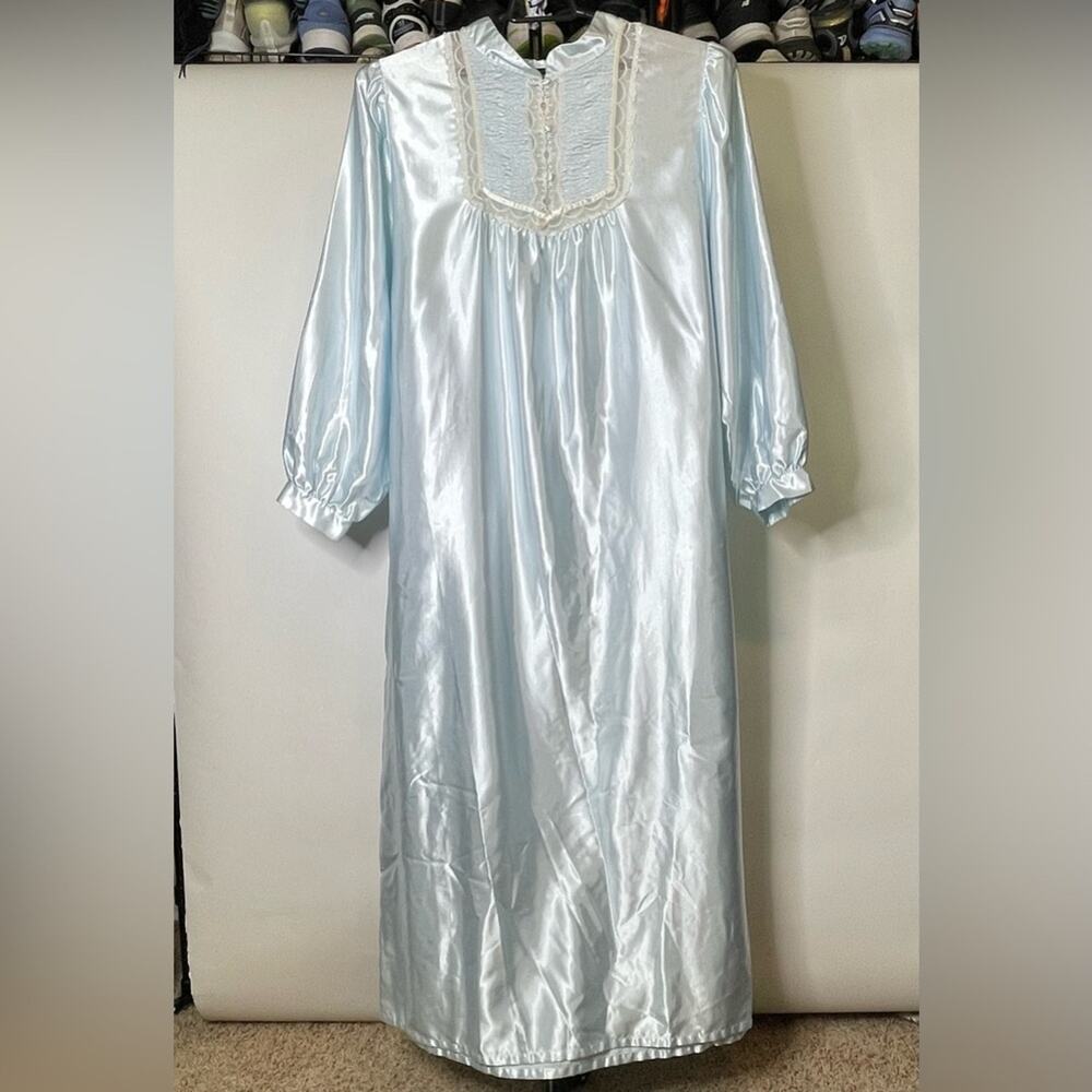 Vintage Komar Light Blue Nightgown Size Large Women’s